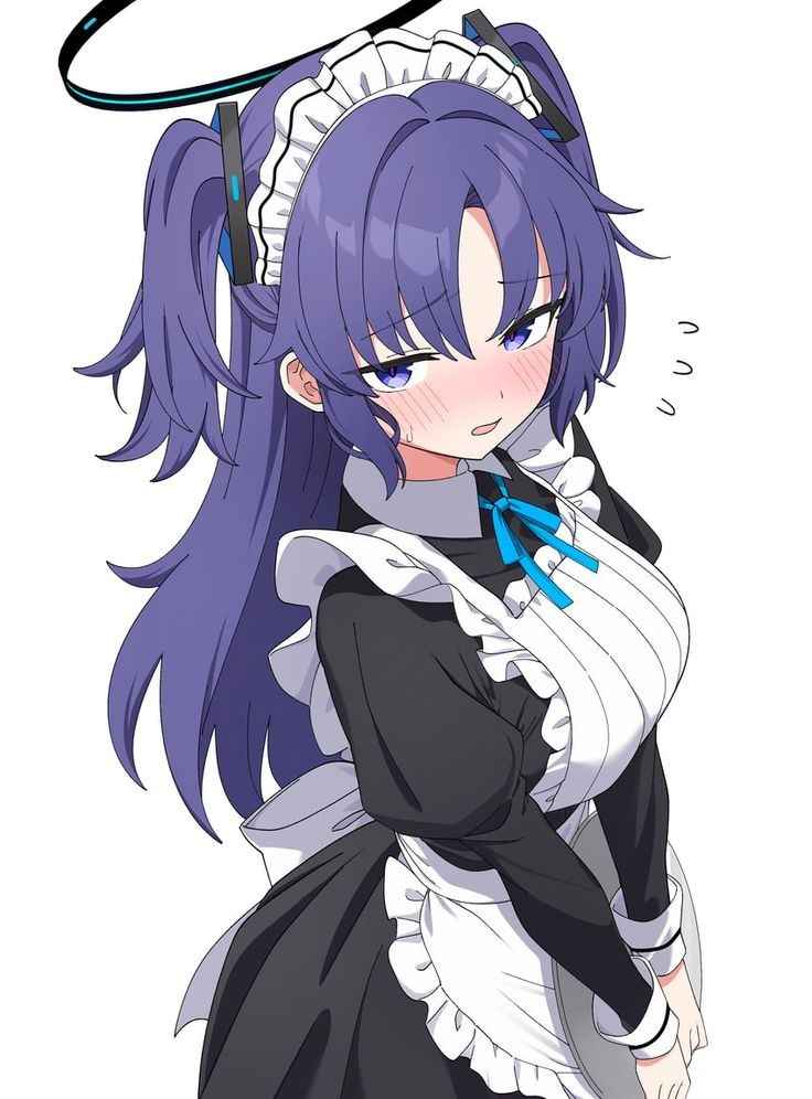 Cute Yuuka maid